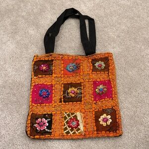 Colorful Patchwork Tote Bag